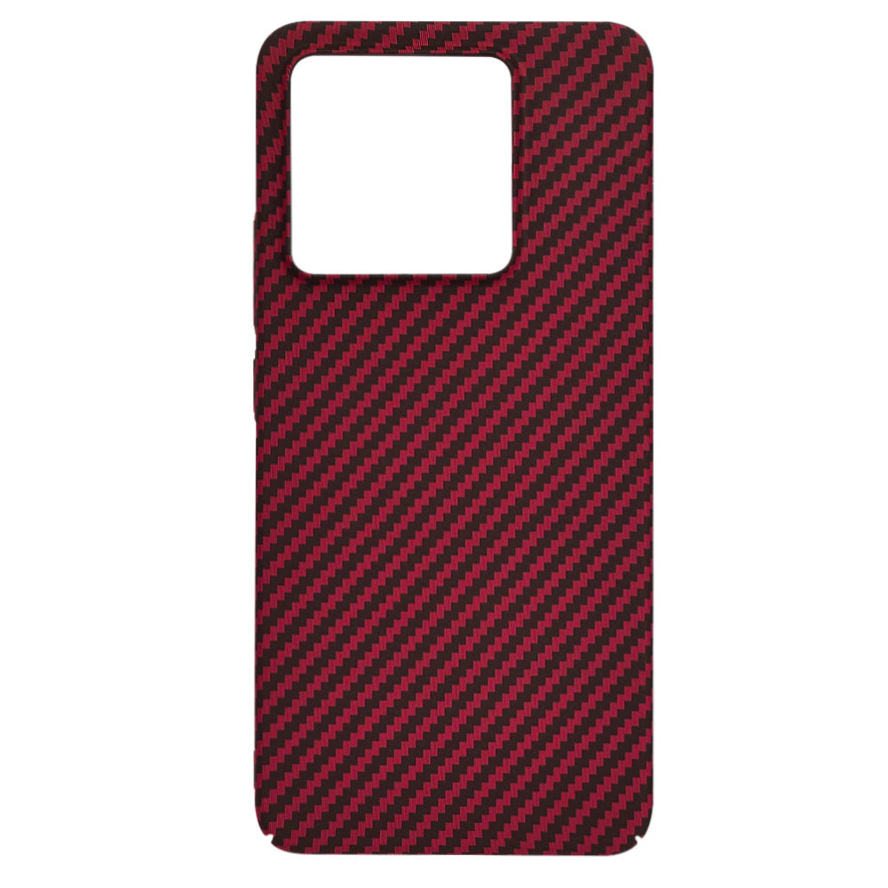 Coque pour Xiaomi 14T, Techsuit, Carbonite FiberShell, Rouge