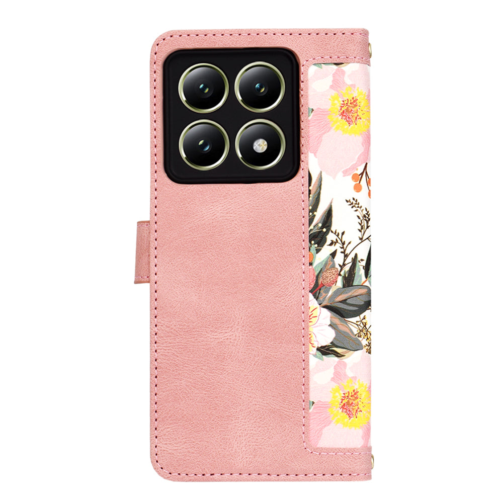 Coque pour Xiaomi 14T, Techsuit, FlipCraft, Rose