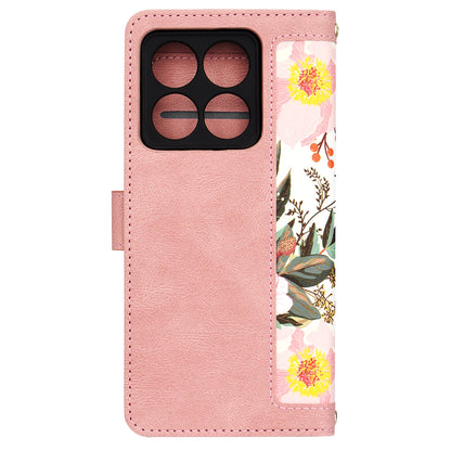 Coque pour Xiaomi 14T, Techsuit, FlipCraft, Rose