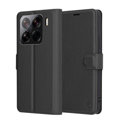Coque pour Xiaomi 15 Pro, Techsuit, Leather Folio, Noire