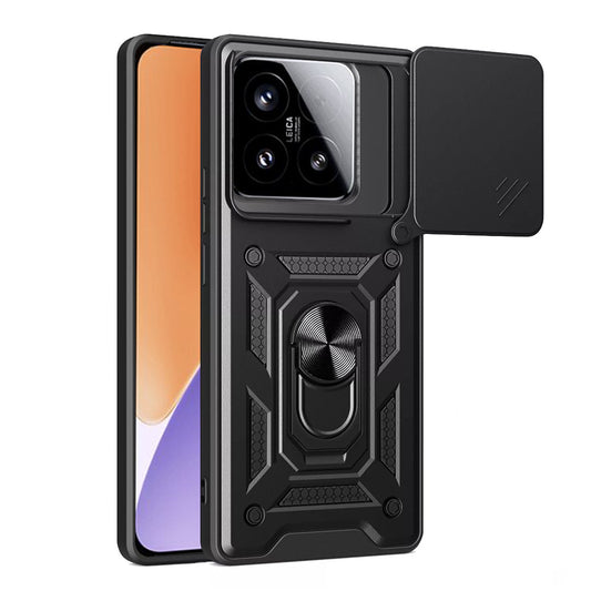Coque pour Xiaomi 15, Techsuit, CamShield, Noire