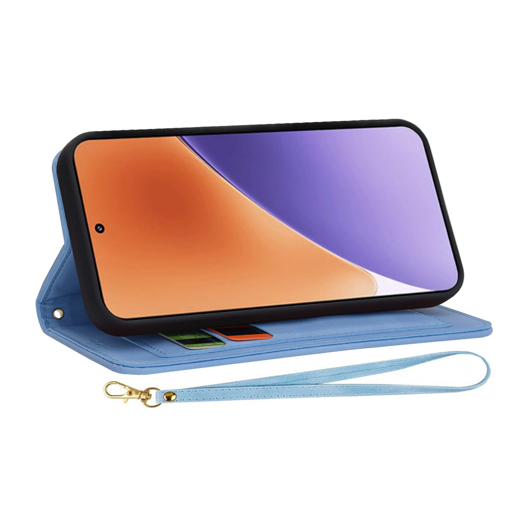 Coque pour Xiaomi 15, Techsuit, FlipCraft, Bleu