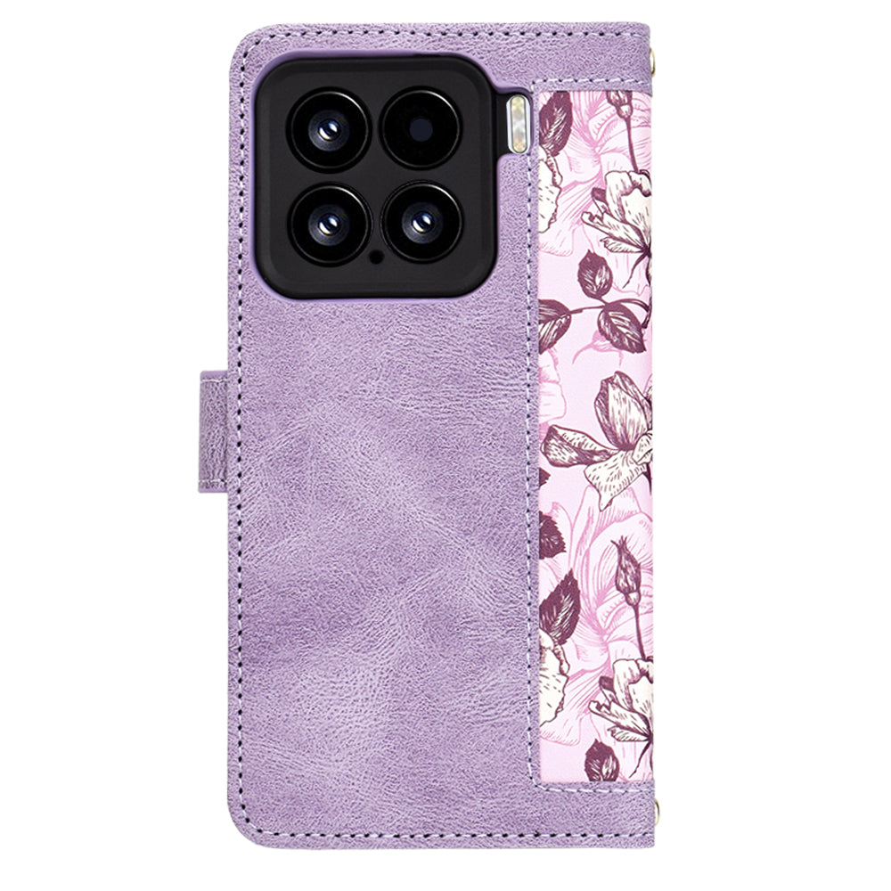 Coque pour Xiaomi 15, Techsuit, FlipCraft, Violet