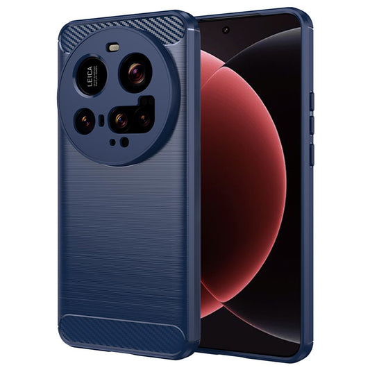Coque pour Xiaomi 15 Ultra, Techsuit, Carbone, Bleue