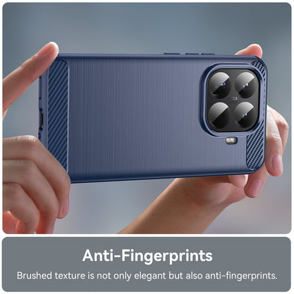 Étui pour Xiaomi 15T Pro, Techsuit, Carbone, Bleu