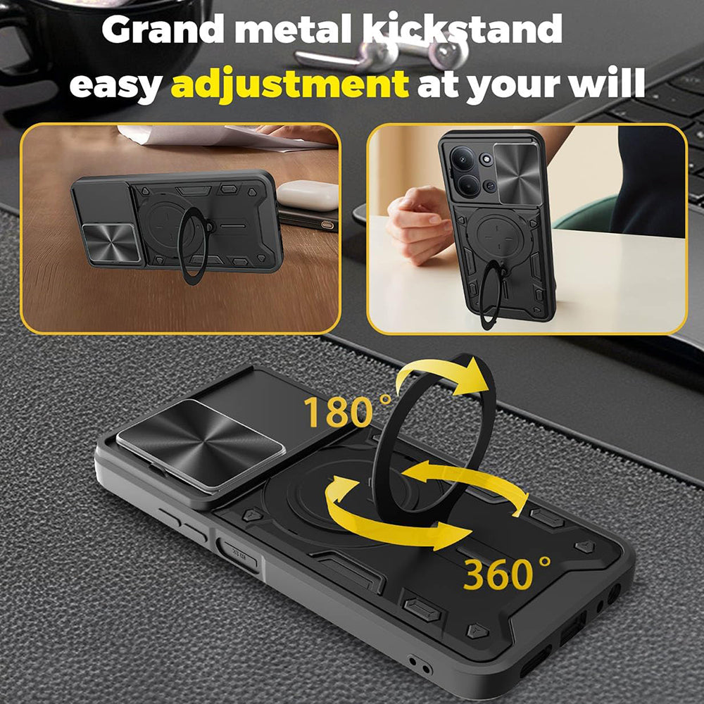Coque pour Xiaomi 15T, Techsuit, CamGuard Pro, Noire