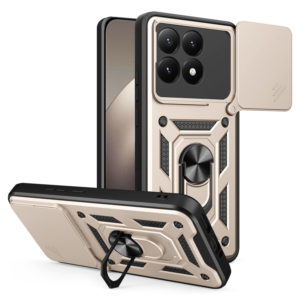 Étui pour Xiaomi 15T, Techsuit, CamShield, Doré