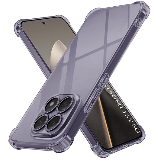 Étui pour Xiaomi 15T, Techsuit, Shockproof Clear, Noir