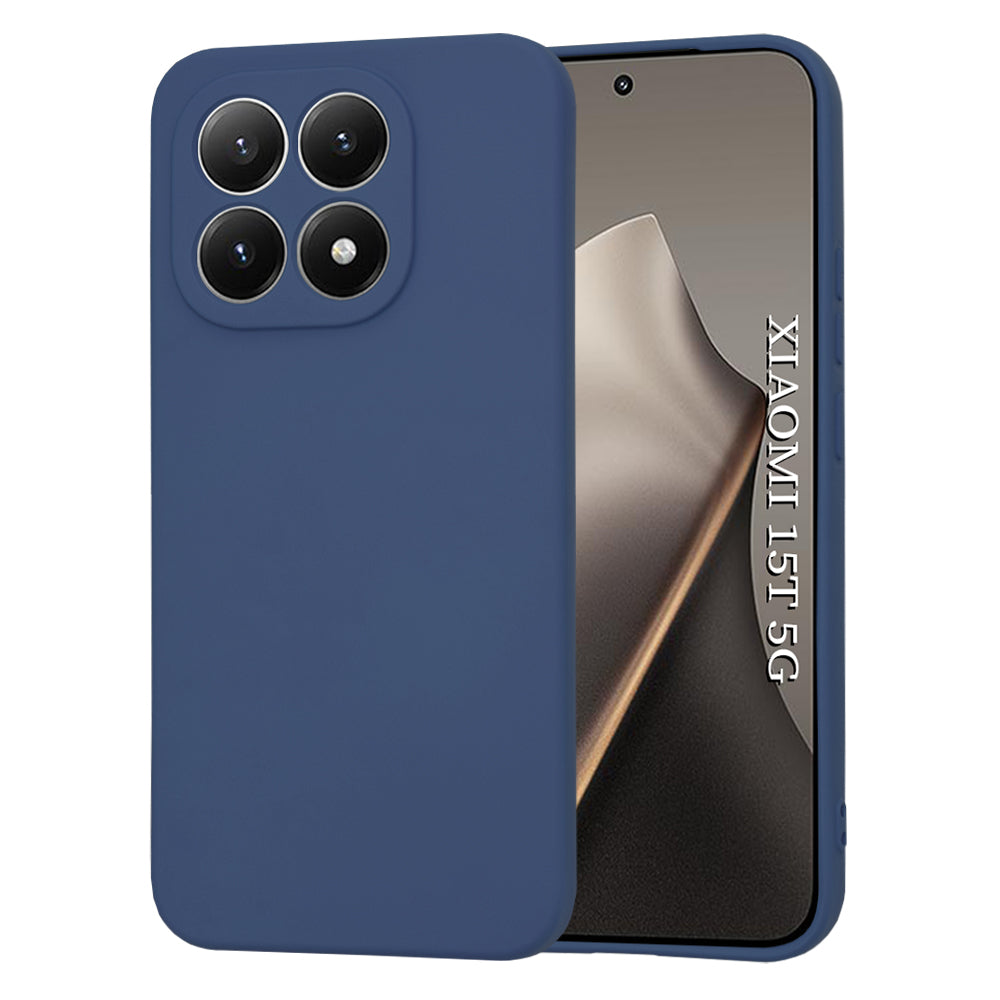 Étui pour Xiaomi 15T, Techsuit, SoftFlex, Bleu Marine