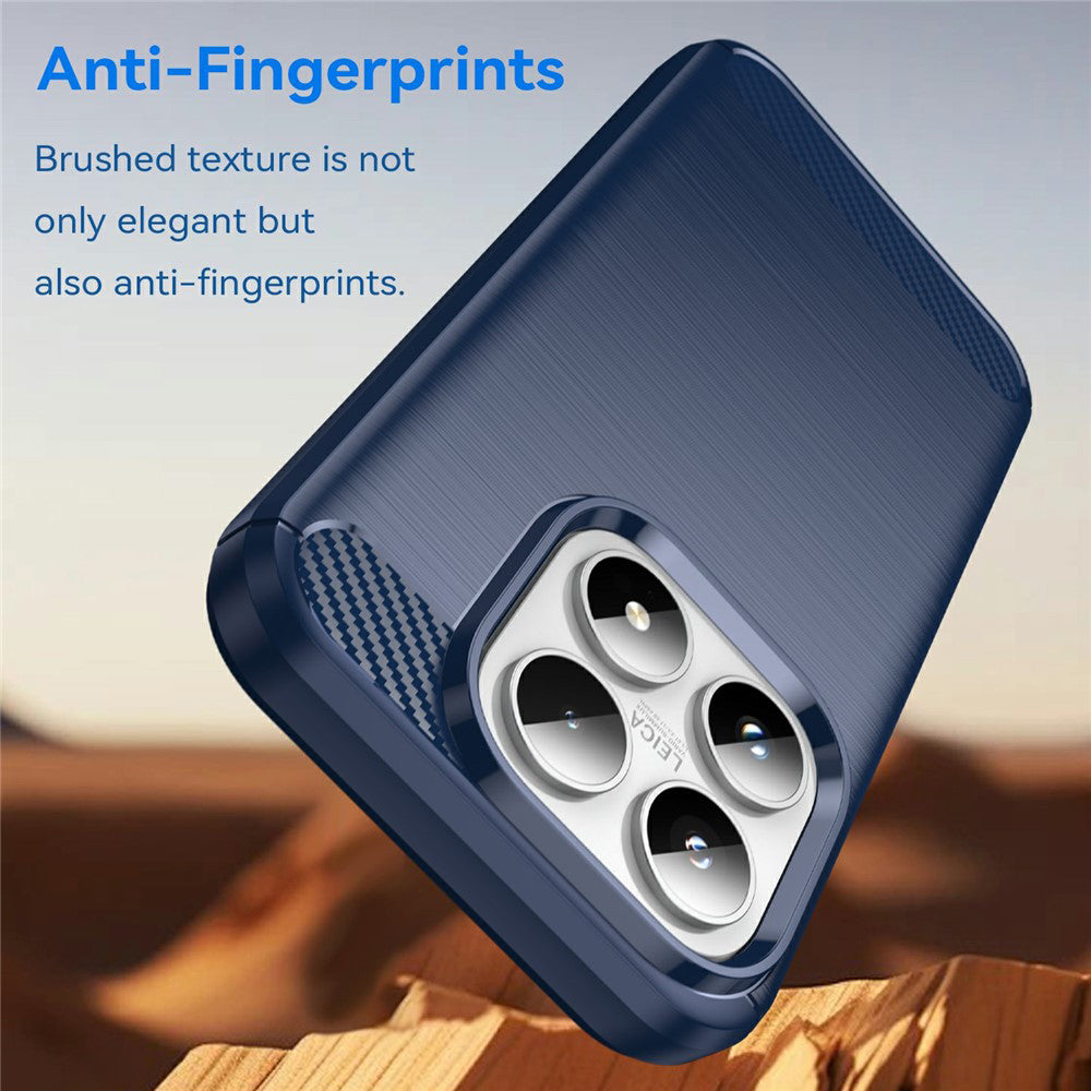 Étui pour Xiaomi 17, Techsuit, Carbone, Bleu