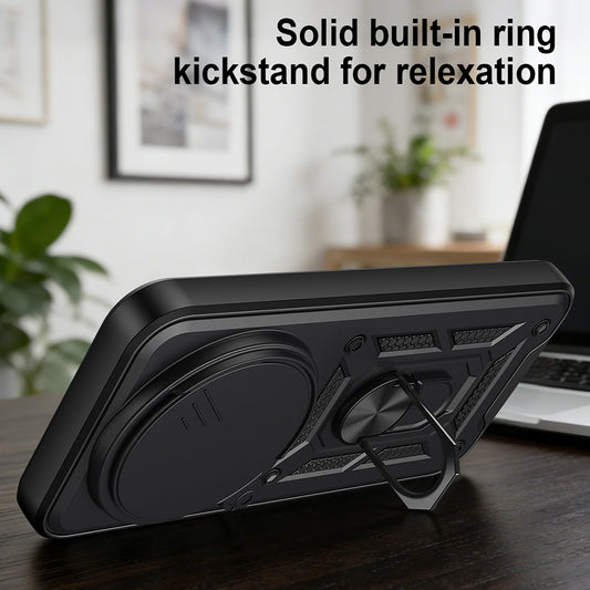 Étui pour Xiaomi 17 Ultra, Techsuit, CamShield, Noir