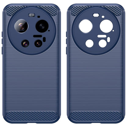 Étui pour Xiaomi 17 Ultra, Techsuit, Carbone, Bleu