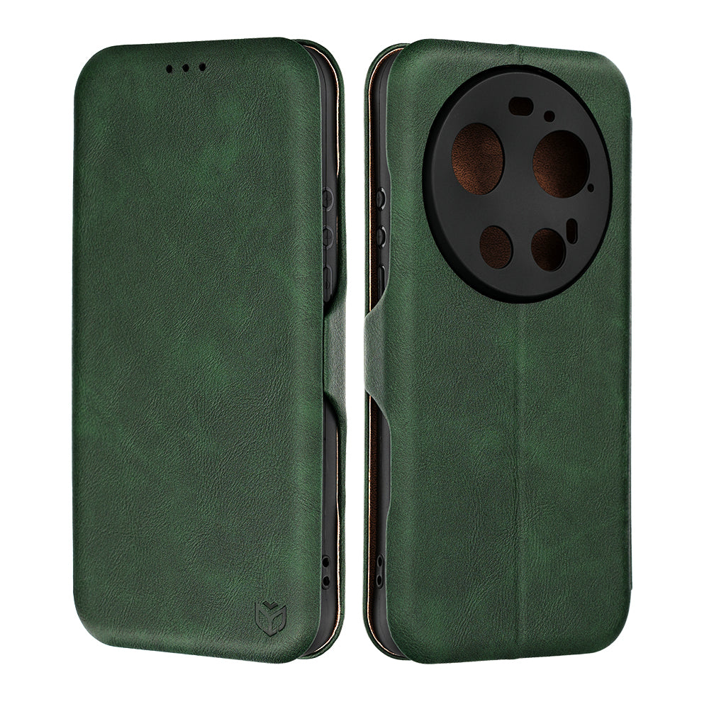 Coque pour Xiaomi 17 Ultra, Techsuit, Safe Wallet Plus, Vert