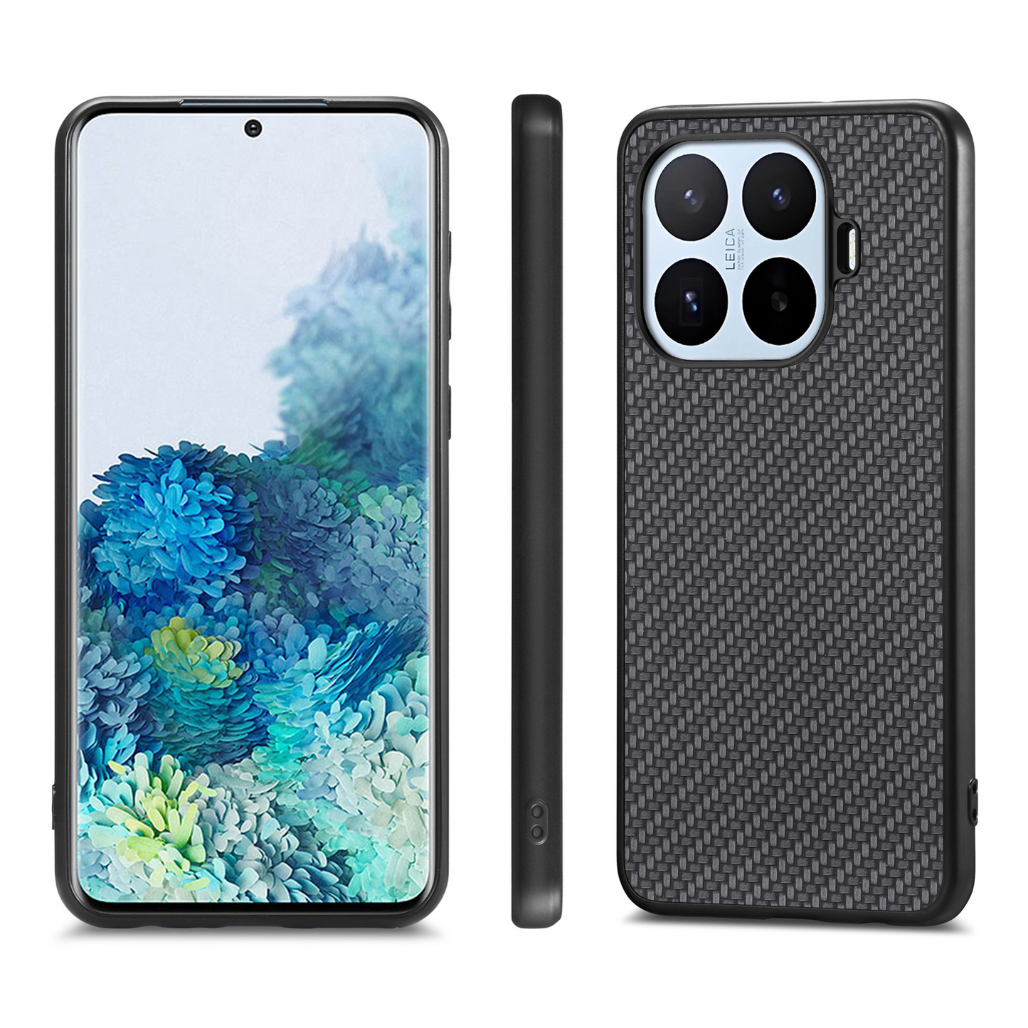 Coque pour Xiaomi 17T, OEM, Carbone, Noire