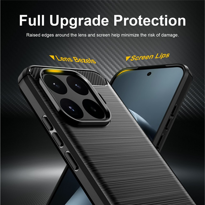Coque pour Xiaomi 17T, OEM, Carbon Black, Noire
