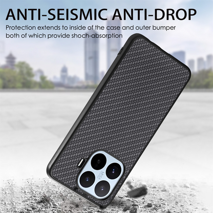 Coque pour Xiaomi 17T, OEM, Carbone, Noire