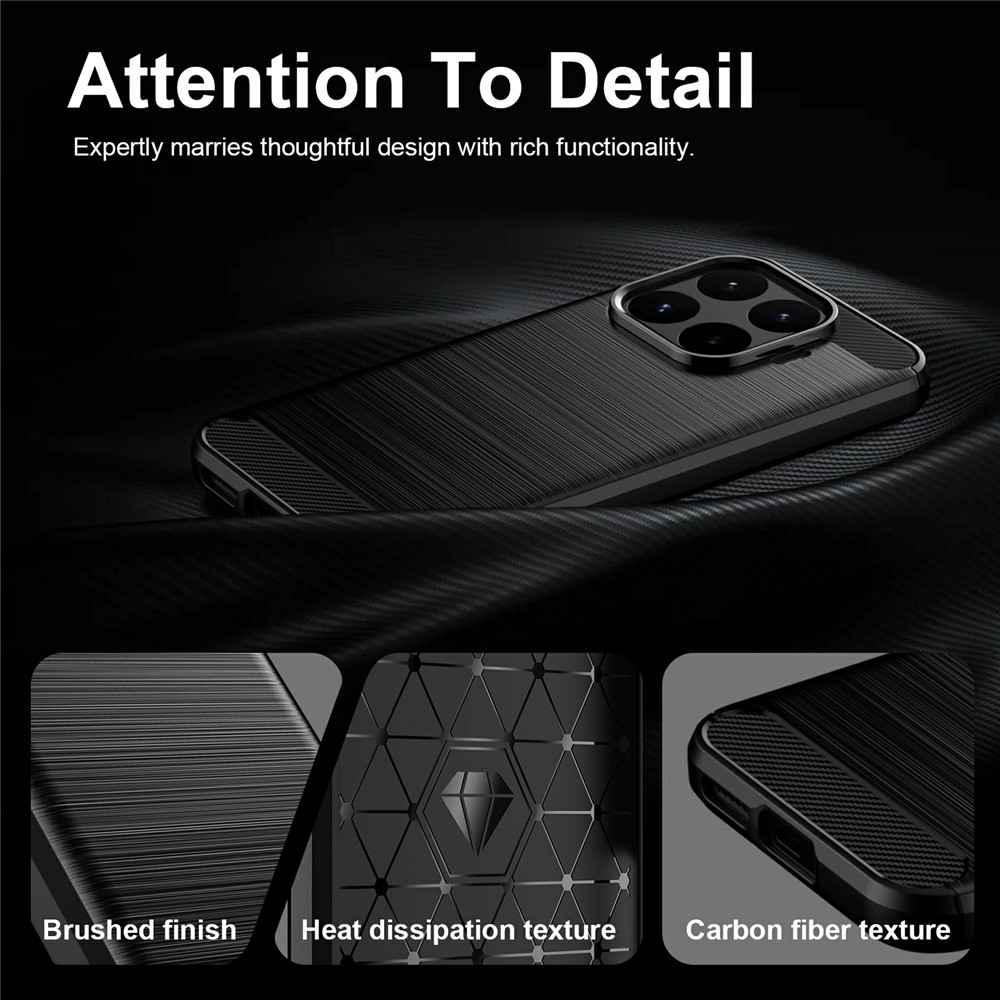 Coque pour Xiaomi 17T, OEM, Carbon Black, Noire