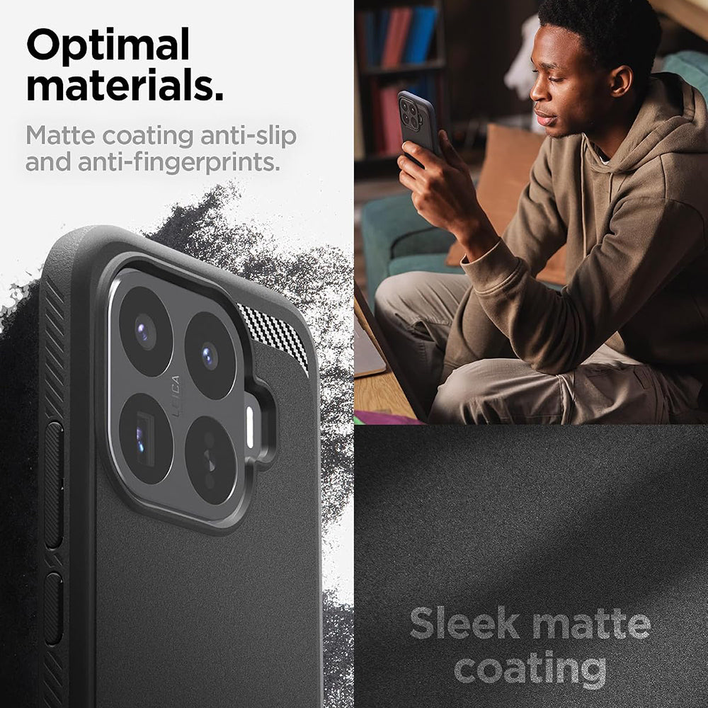 Coque pour Xiaomi 17T, Spigen, Rugged Armor, Noire ACS11870