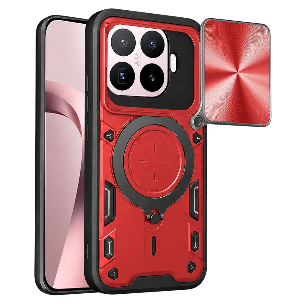 Coque pour Xiaomi 17T, Techsuit, CamGuard Pro, Rouge