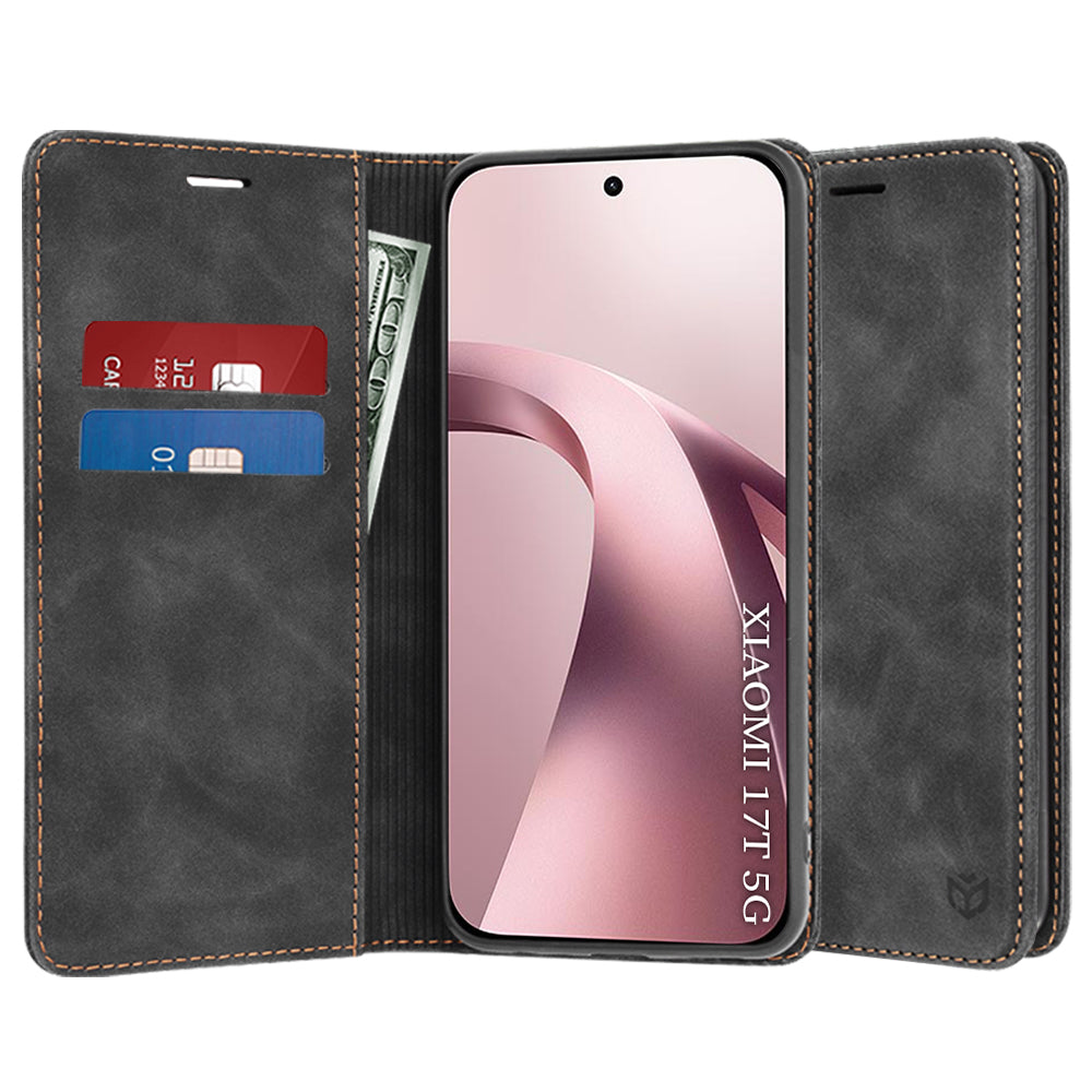 Coque pour Xiaomi 17T, Techsuit, Confy, Noire