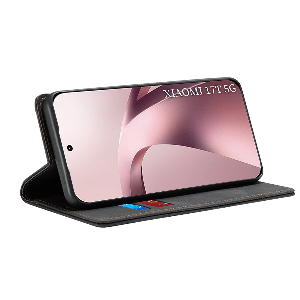 Coque pour Xiaomi 17T, Techsuit, Confy, Noire