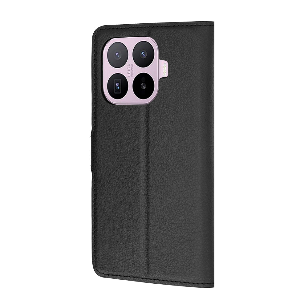 Coque pour Xiaomi 17T, Techsuit, Leather Folio, Noire