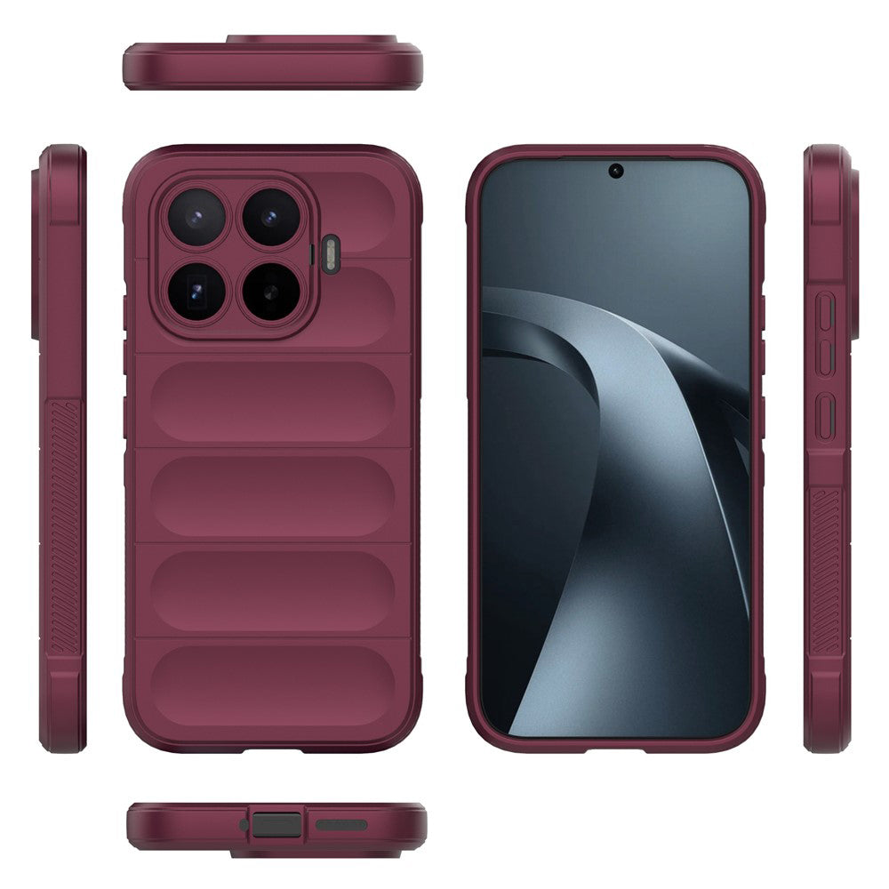 Coque pour Xiaomi 17T, Techsuit, Magic Shield, Bordeaux
