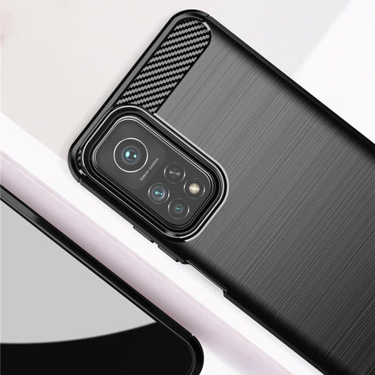 Coque pour Xiaomi Mi 10T 5G / 10T Pro 5G, Techsuit, Carbone, Noire