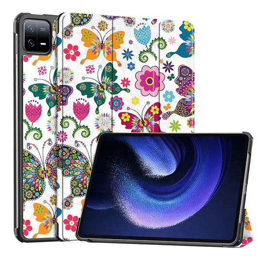 Coque pour Xiaomi Pad 6 / 6 Pro, Techsuit, FoldPro Butterfly, Multicolore