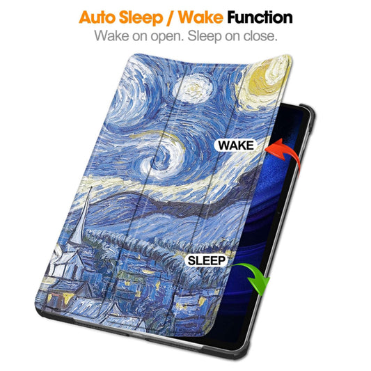 Coque pour Xiaomi Pad 6 / 6 Pro, Techsuit, FoldPro Starry Night, Multicolore