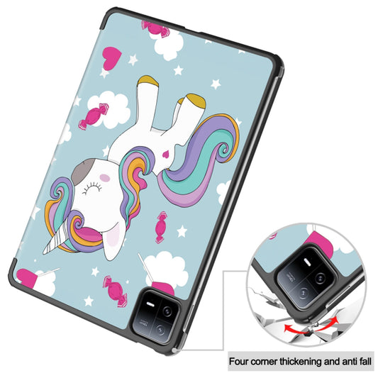 Coque pour Xiaomi Pad 6 / 6 Pro, Techsuit, FoldPro Unicorn, Multicolore