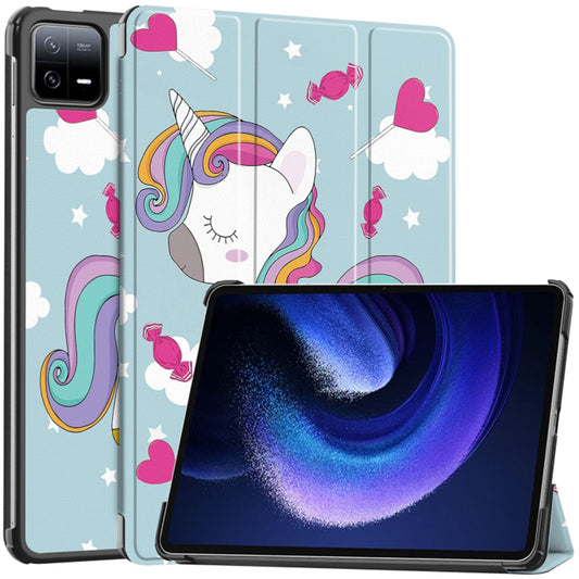 Coque pour Xiaomi Pad 6 / 6 Pro, Techsuit, FoldPro Unicorn, Multicolore