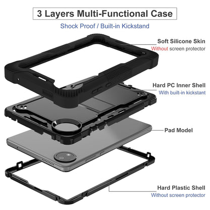 Coque pour Xiaomi Pad 7, Techsuit, Rugged TabShell, Noire