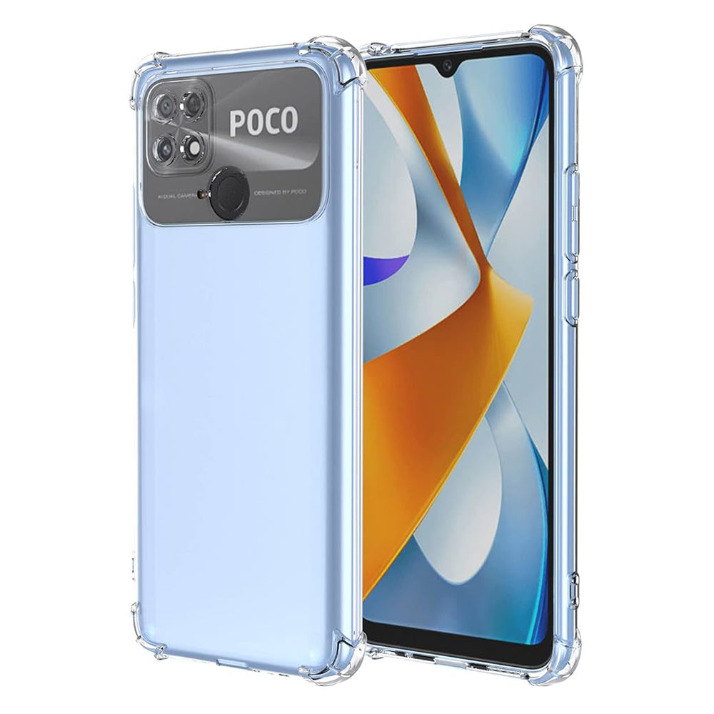 Case for Xiaomi Poco C40, Techsuit, Shockproof Clear, Transparent