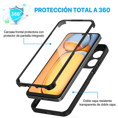 Coque pour Xiaomi Poco C65 / Redmi 13C, Techsuit, ColorVerse 360, Noire
