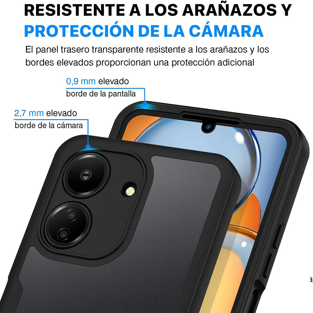 Coque pour Xiaomi Poco C65 / Redmi 13C, Techsuit, ColorVerse 360, Noire