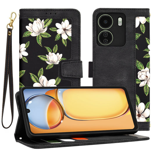 Coque pour Xiaomi Poco C65 / Redmi 13C, Techsuit, FlipCraft, Noire