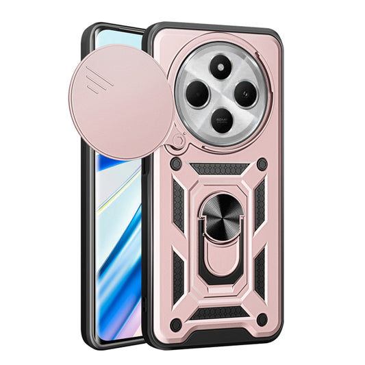Coque pour Xiaomi Poco C75 / Redmi 14C, Techsuit, CamShield, Rose