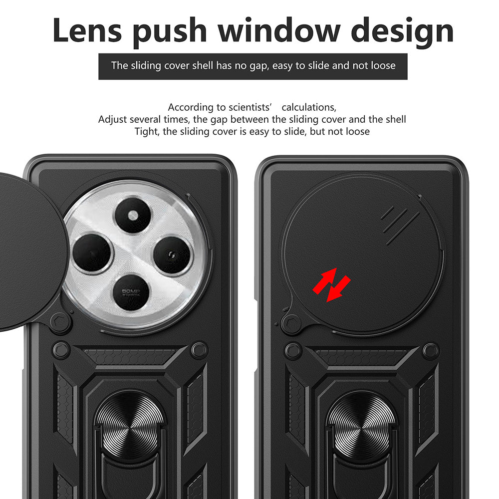 Coque pour Xiaomi Poco C75 / Redmi 14C, Techsuit, CamShield, Vert