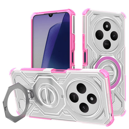 Coque pour Xiaomi Poco C75 / Redmi 14C, Techsuit, Carbon Shield Pro, Rose