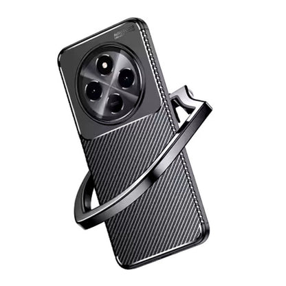 Coque pour Xiaomi Poco C75 / Redmi 14C, Techsuit, Fibre de carbone, Noire
