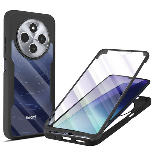 Coque pour Xiaomi Poco C75 / Redmi 14C, Techsuit, ColorVerse 360, Noire