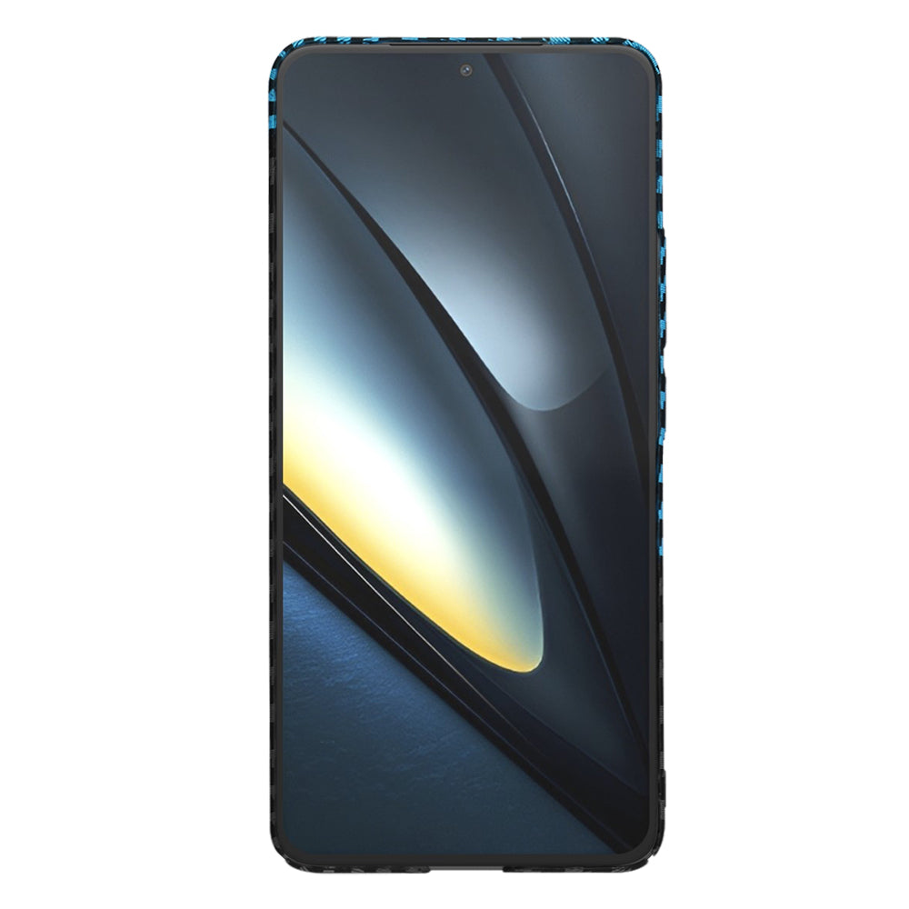 Case for Xiaomi Poco F6 Pro, Techsuit, Carbonite FiberShell, Black Blue