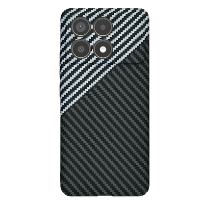 Coque pour Xiaomi Poco F6 Pro, Techsuit, Carbonite FiberShell, Noir Gris