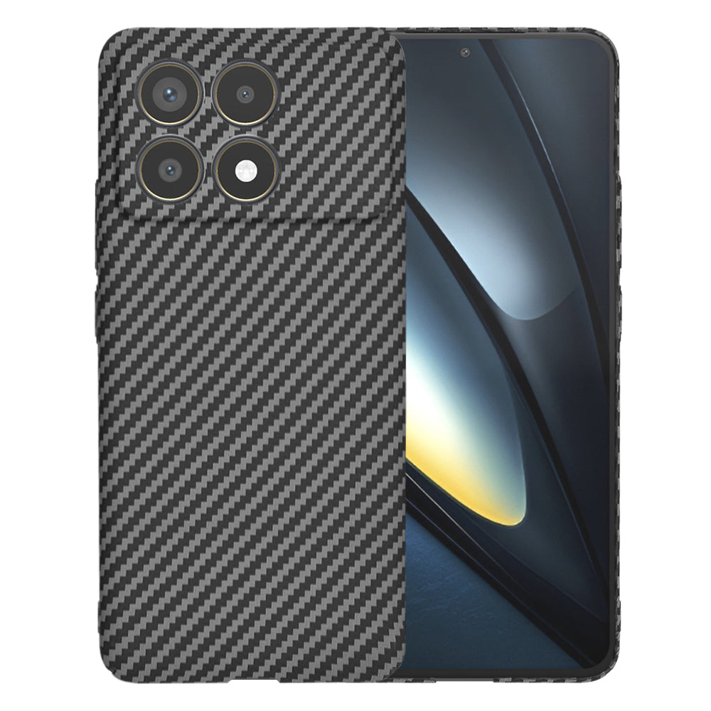 Case for Xiaomi Poco F6 Pro, Techsuit, Carbonite FiberShell, Black