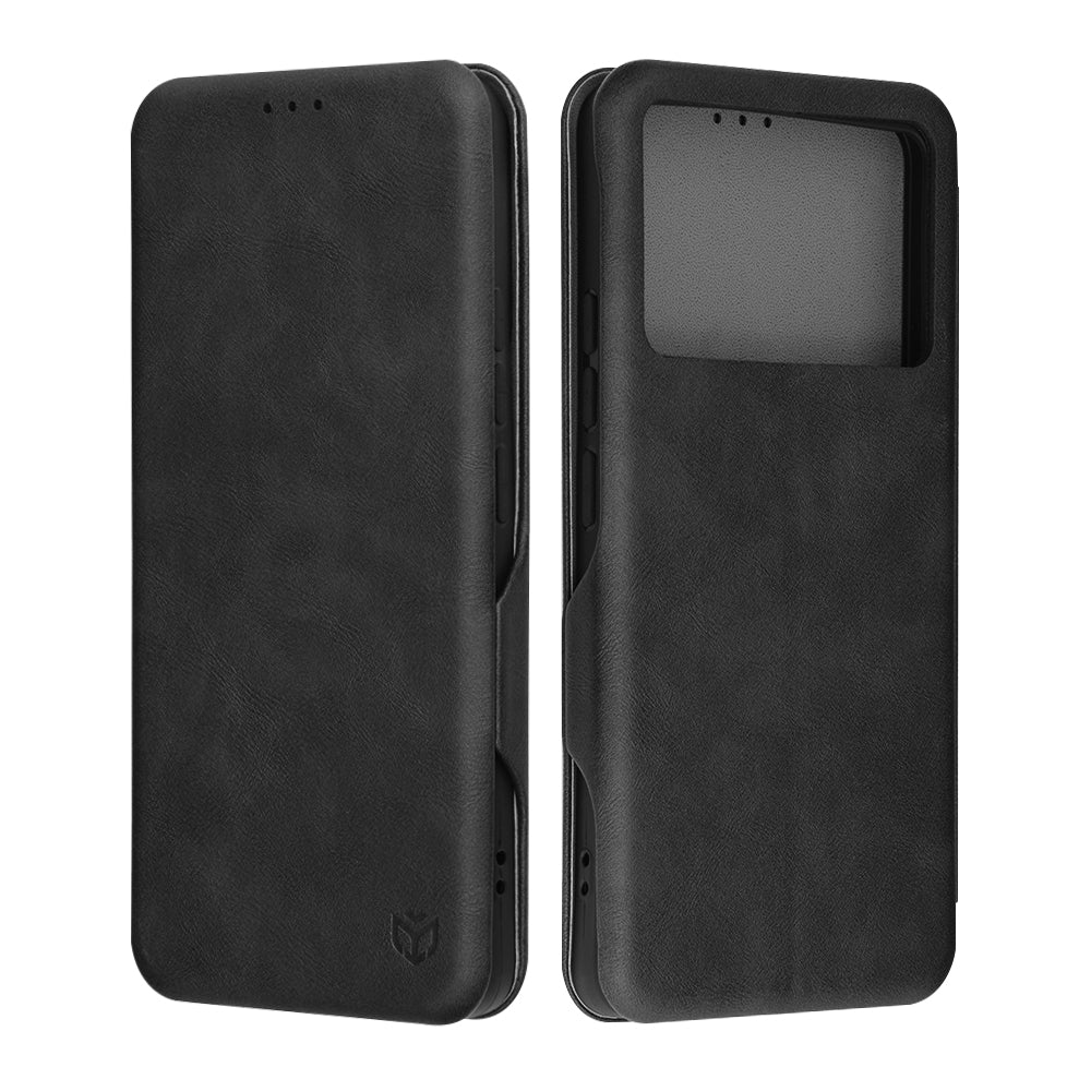 Case for Xiaomi Poco F6 Pro, Techsuit, Safe Wallet Plus, Black