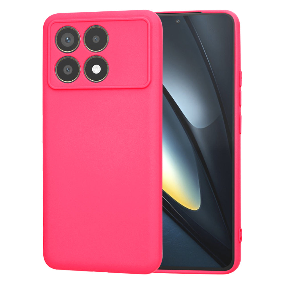 Coque pour Xiaomi Poco F6 Pro, Techsuit, SoftFlex, Rose Foncé