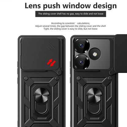 Case for Xiaomi Poco F6, Techsuit, CamShield, Black
