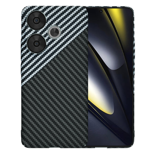Case for Xiaomi Poco F6, Techsuit, Carbonite FiberShell, Black Gray