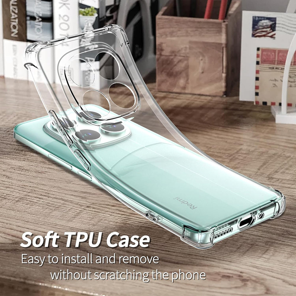 Case for Xiaomi Poco F7 Pro, Techsuit, Shockproof Clear, Transparent